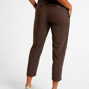 Athleta Nolita slim tappered crop pant Walnut Brown